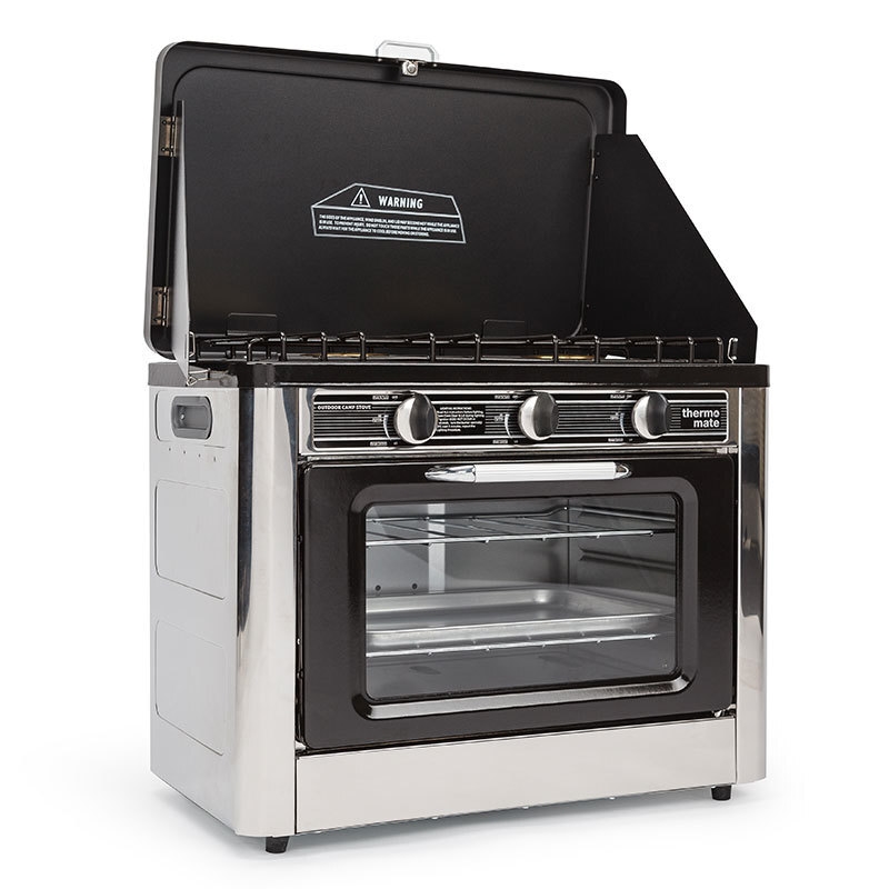 THERMOMATE 2 Burner Portable Camping Oven Cooking LPG Gas Stove Stainless Steel/Product Detail/Outdoor