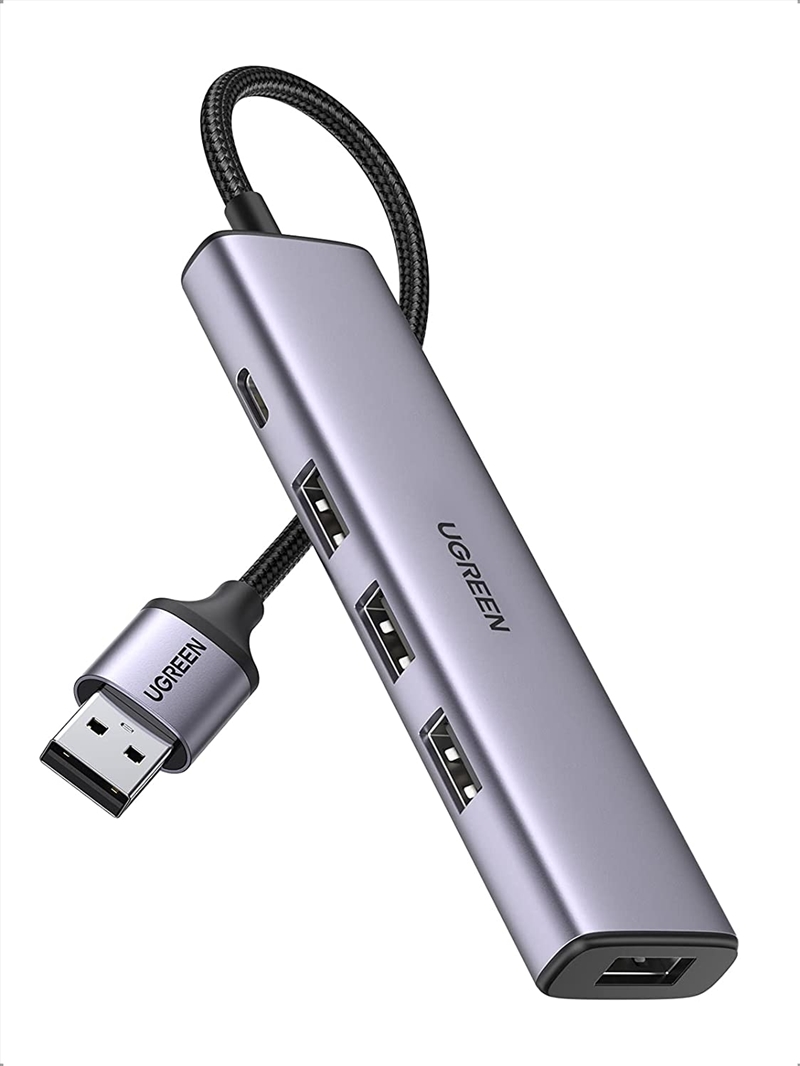 UGREEN 20805 USB 3.0 4-Port Hub with USB-C Power Port/Product Detail/Electronics