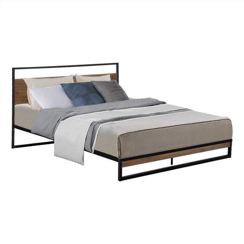 Artiss Metal Bed Frame Queen Size Mattress Base Platform Foundation Black Dane/Product Detail/Homewares