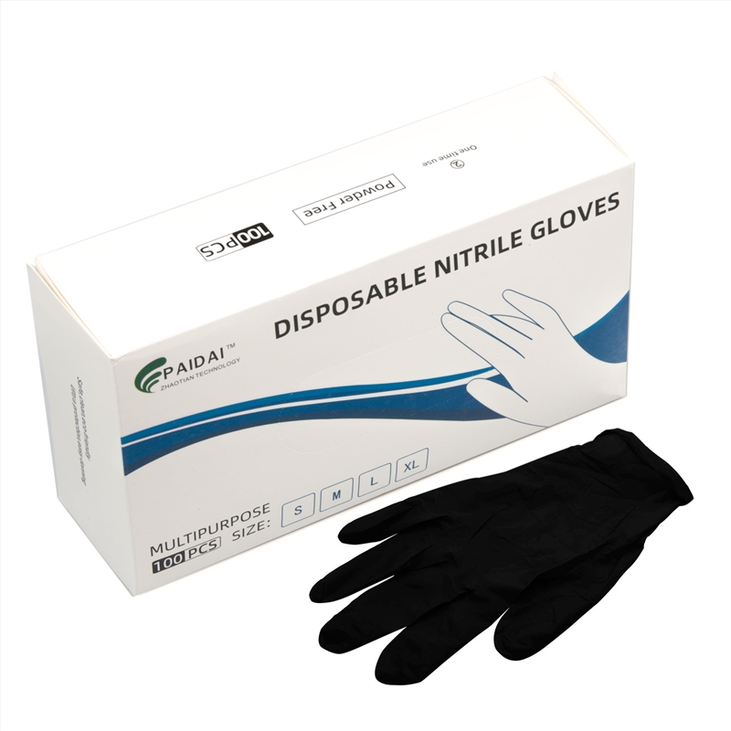 100x Nitrile Black Industrial Mechanic Tattoo Food Disposable Gloves Medium/Product Detail/Homewares
