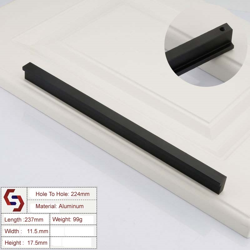 Zinc Kitchen Cabinet Handles Drawer Bar Handle Pull 224mm/Product Detail/Homewares