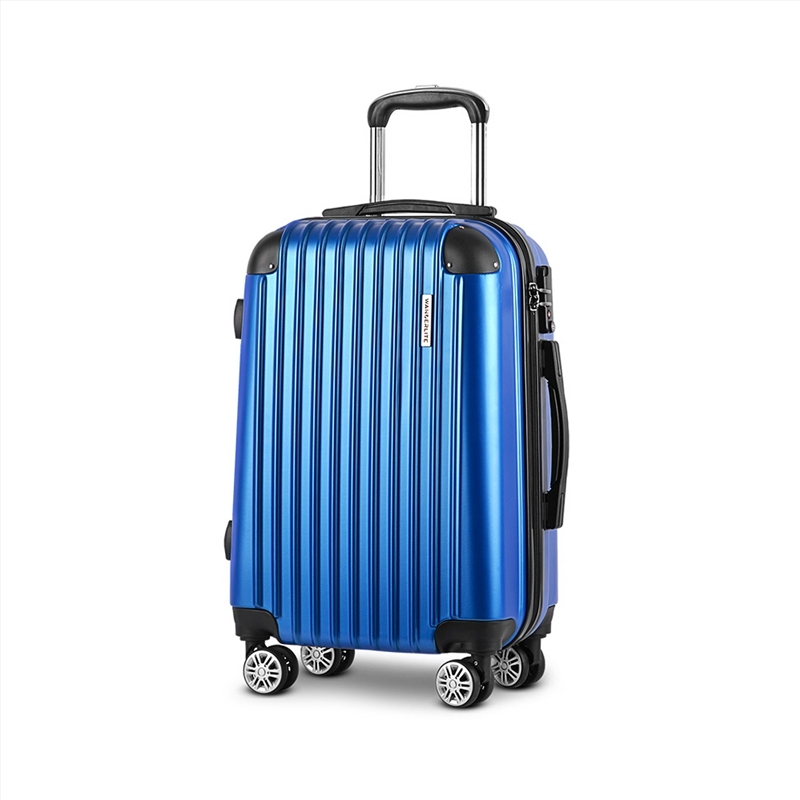 Wanderlite 28" Luggage Trolley Travel Suitcase Set TSA Lock Hard Case Shell Blue/Product Detail/Bags