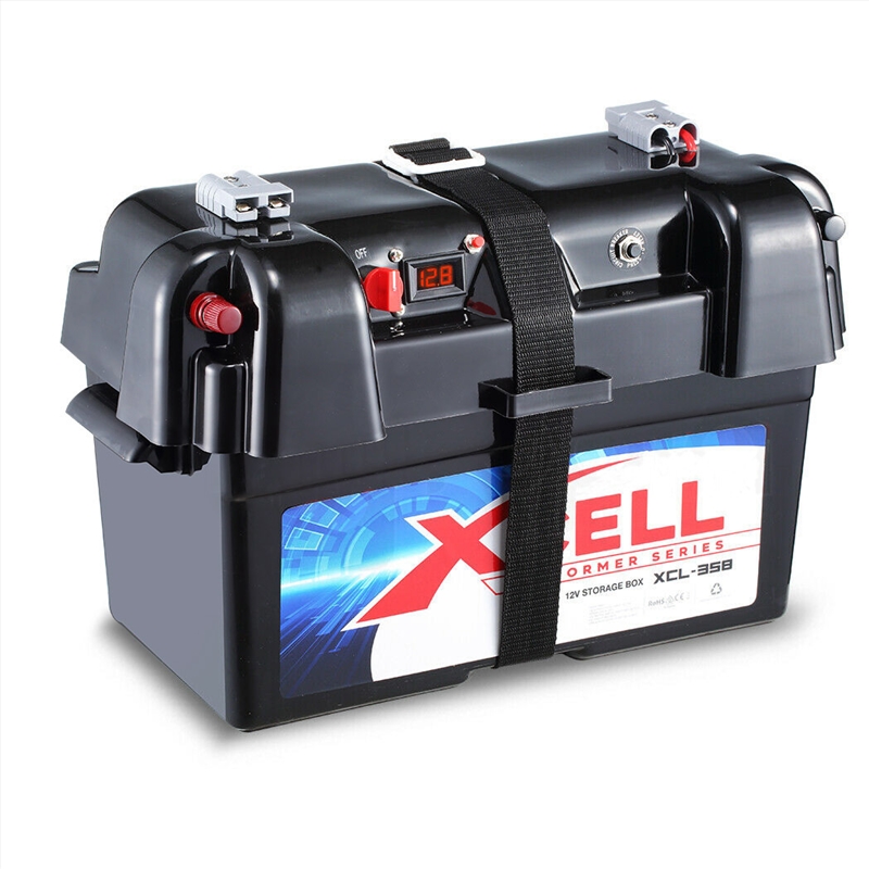 X-CELL Deep Cycle Battery Box Marine Storage Case 12v Camper Camping Boat Power/Product Detail/Outdoor