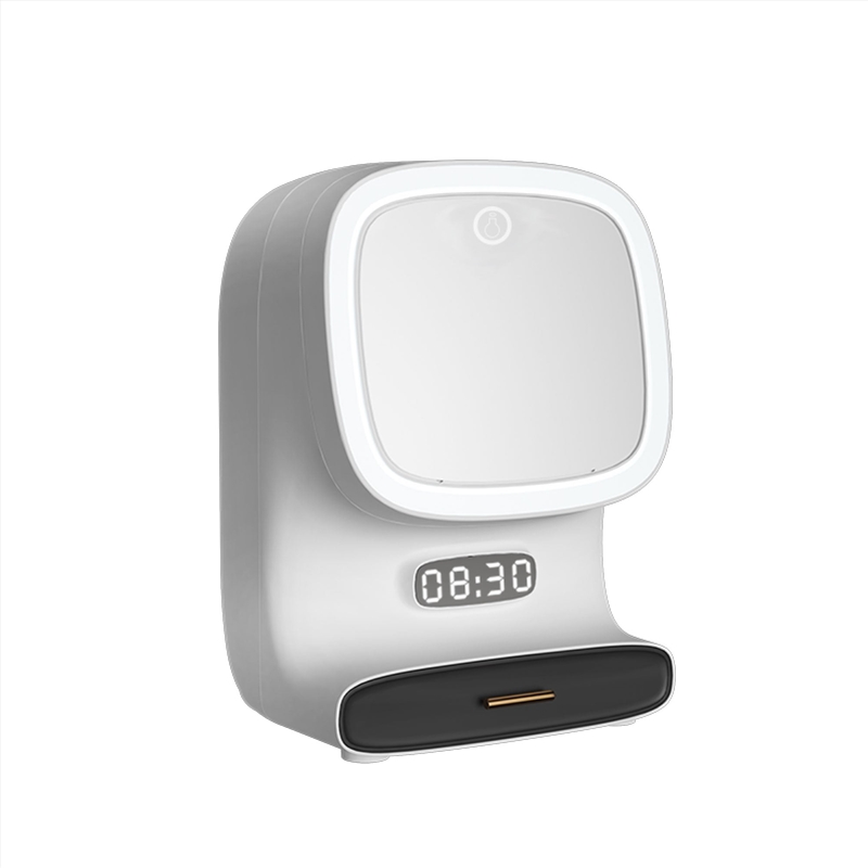 Makeup Display Case with LED Ring Light - Cosmetic Storage Jewellery Vanity/Product Detail/Beauty Products