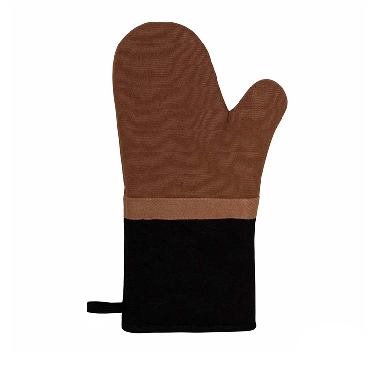 J Elliot Home Selby Cotton Oven Mitt 34 x 15 cm Ginger & Black/Product Detail/Homewares