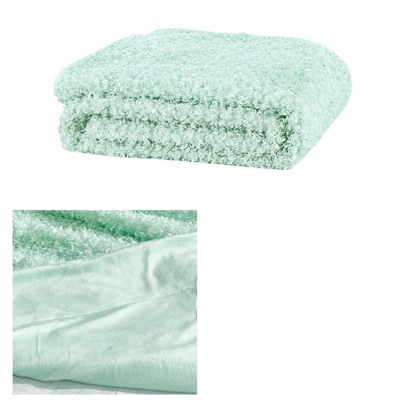 J.Elliot Home Lyla Faux Sheep Fur Throw Rug Mint/Product Detail/Manchester