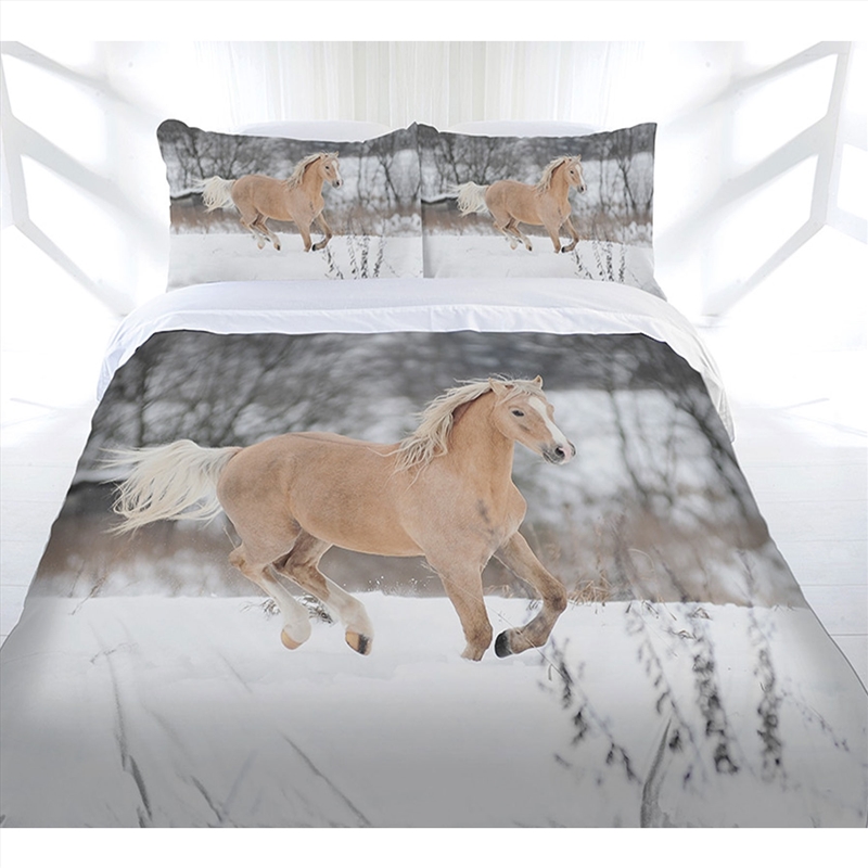 Just Home Winter Gallop Quilt Cover Set Double/Product Detail/Manchester
