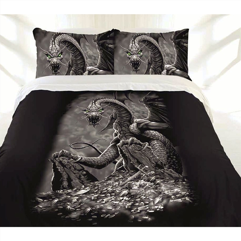 Just Home Green Eyed Dragon Quilt Cover Set Single/Product Detail/Manchester