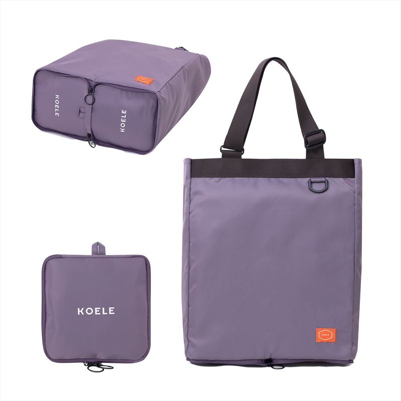 KOELE Purple Shopper Bag Tote Bag Foldable Travel Laptop Grocery KO-SHOULDER/Product Detail/Bags