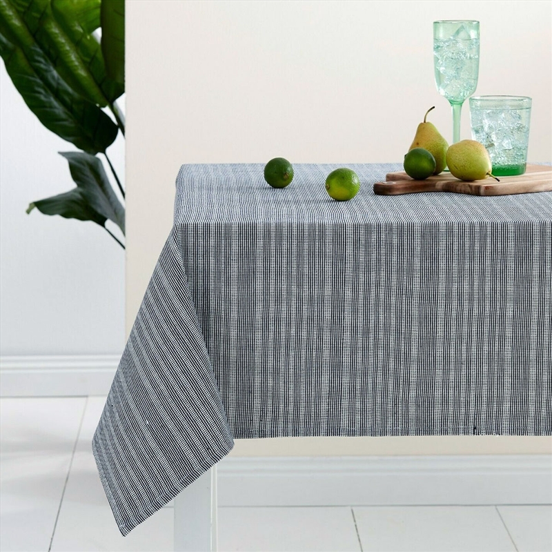 Ladelle Navy Eco Cotton Rich Tablecloth 150 x 265 cm/Product Detail/Homewares