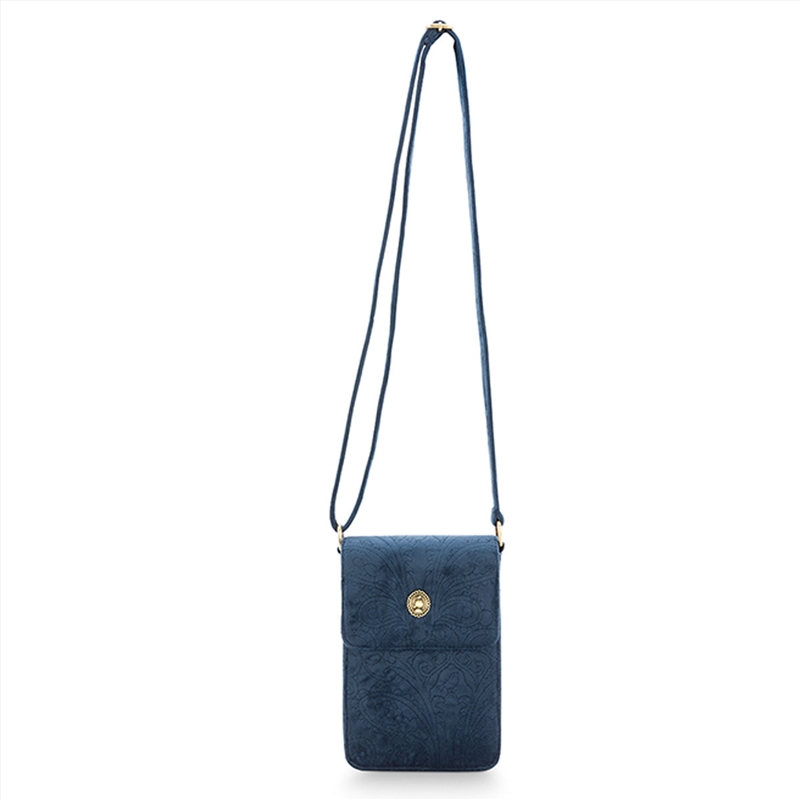 PIP Studio Velvet Quilted Dark Blue Phone Bag/Product Detail/Bags