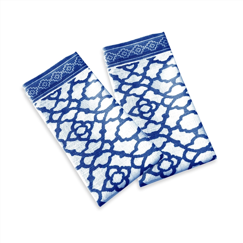 Rans Set of 2 Cotton Vintage Napkins - Indigo/Product Detail/Homewares
