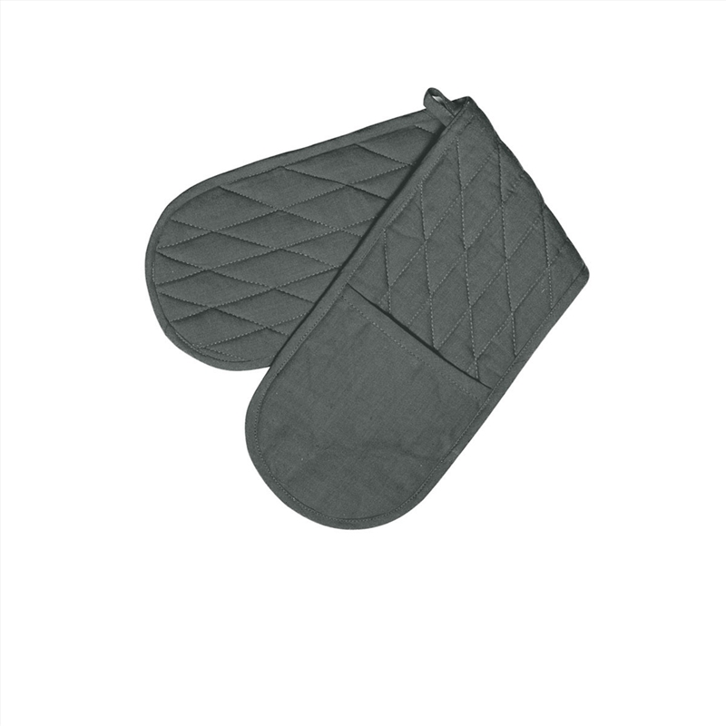 Rans Manhattan Charcoal Cotton Double Oven Mitt/Product Detail/Homewares