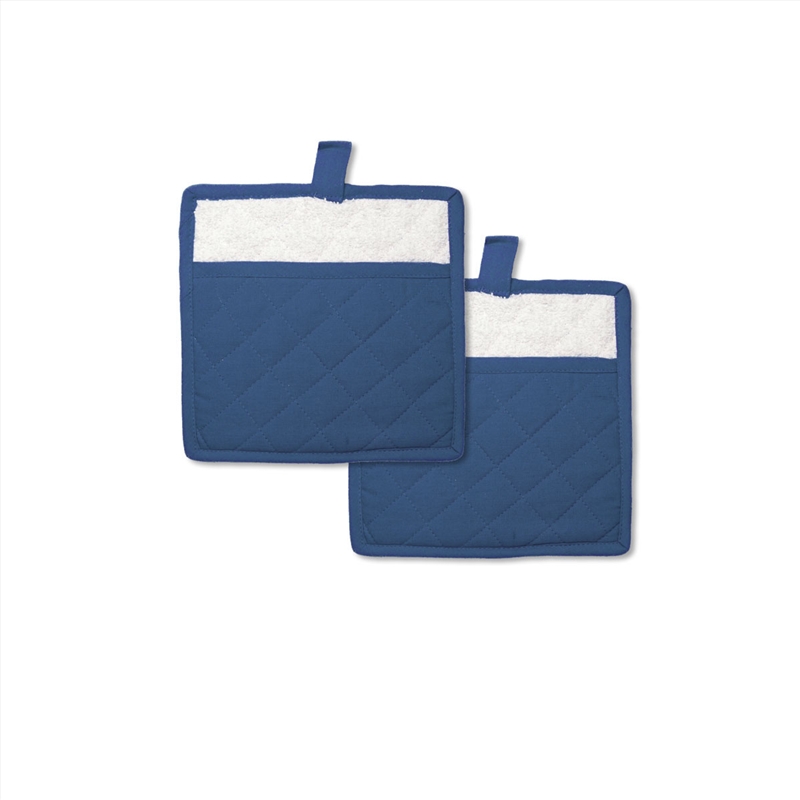 Rans Manhattan Blue Cotton Set of 2 Pot Holders/Product Detail/Homewares