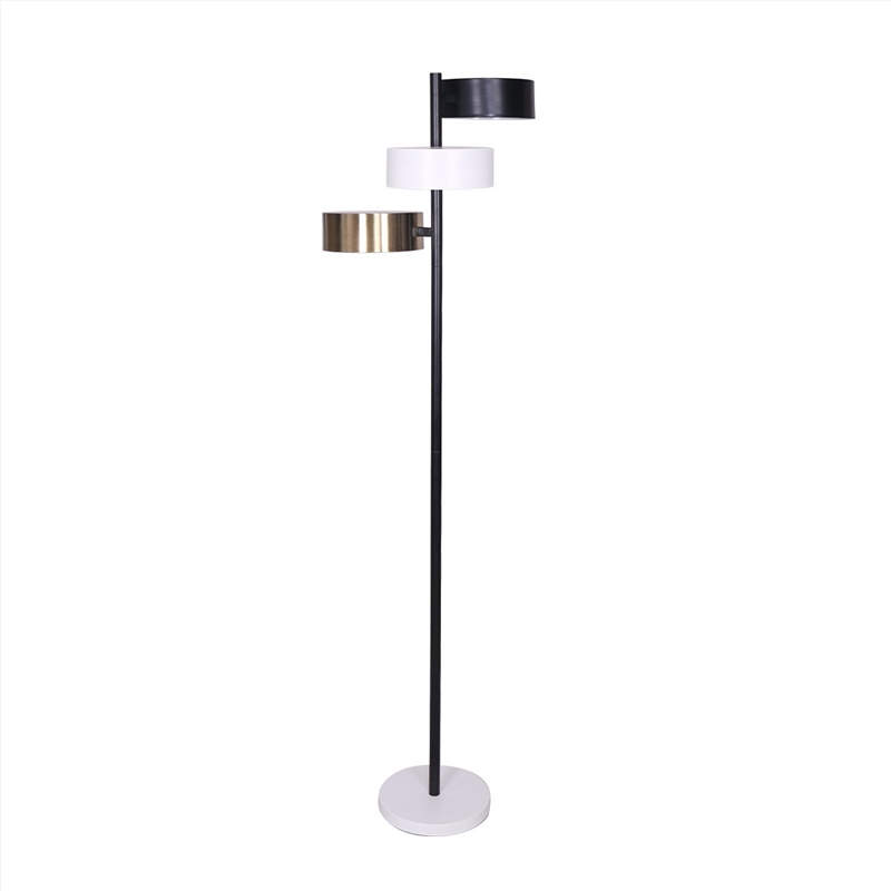 Sarantino Metal Floor Lamp with 3 Swirl Shades/Product Detail/Lighting