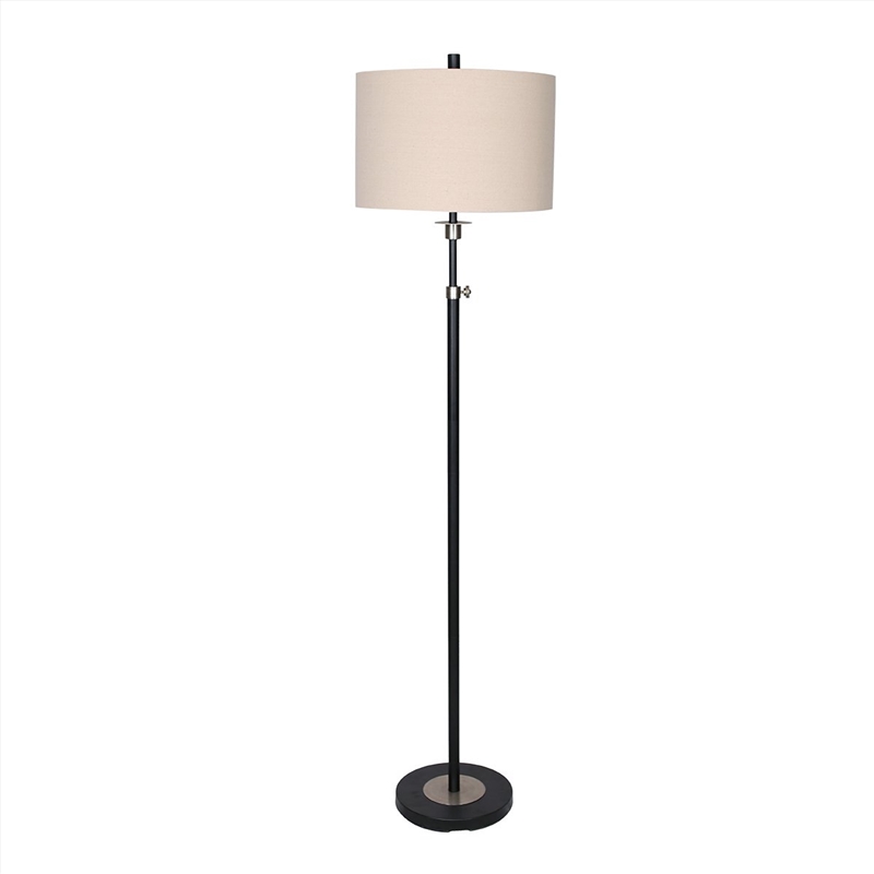 Sarantino Metal Floor Lamp with Cream Drum Shade/Product Detail/Lighting