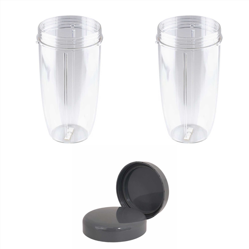 For Nutribullet 2 Tall Cups + 2 Stay Fresh Lid For All Nutri 600 and 900 Models/Product Detail/Appliances