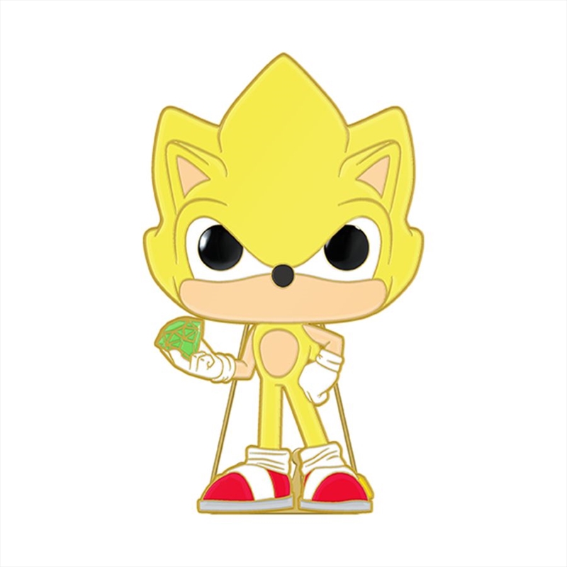 Sonic the Hedgehog - Super Sonic Glow Enamel Pop! Pin/Product Detail/Buttons & Pins
