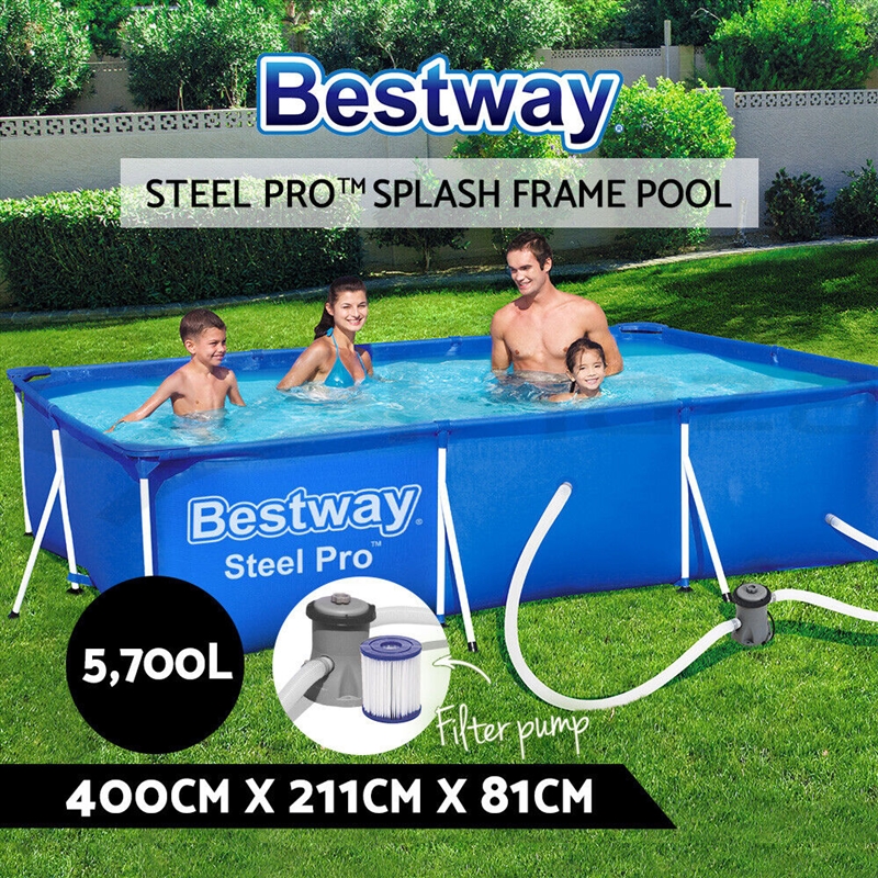 Bestway Swimming Pool 4M Above Ground Pools Pumps Steel Frame Filter Pump/Product Detail/Outdoor