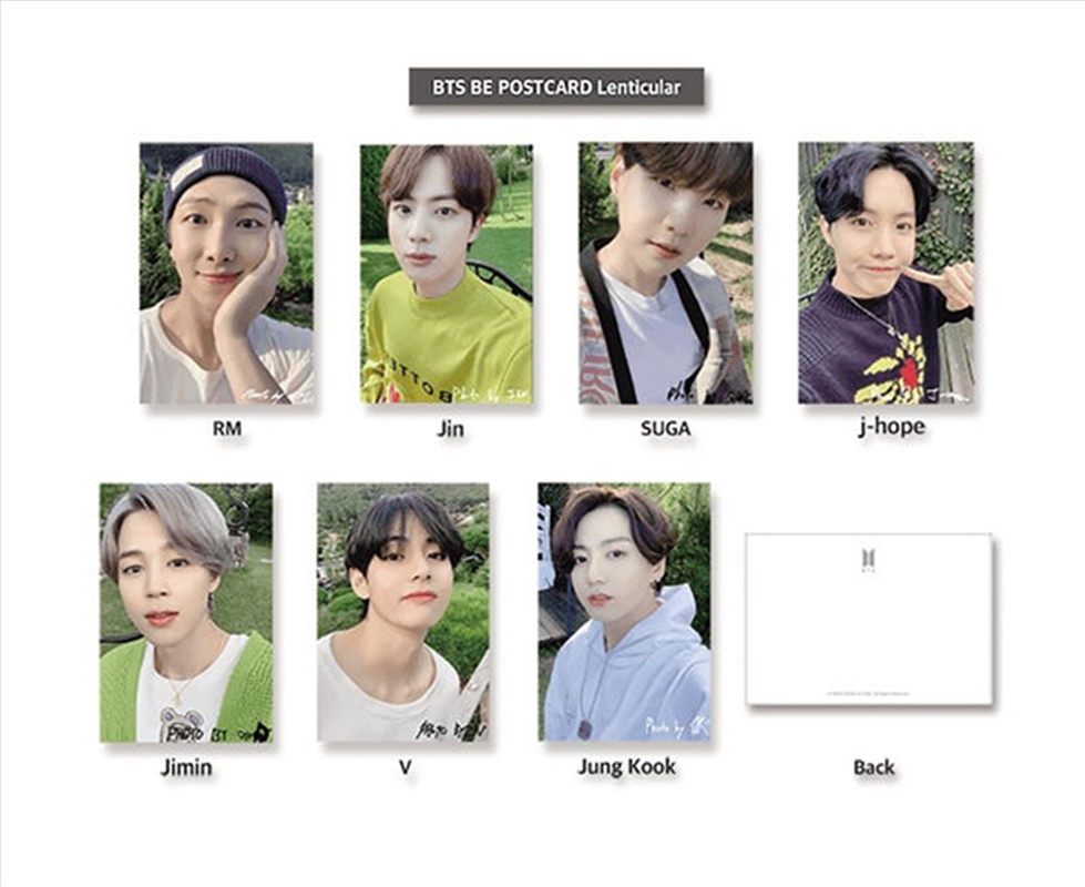 BE: JUNGKOOK Lenticular Postcard/Product Detail/KPOP Merch