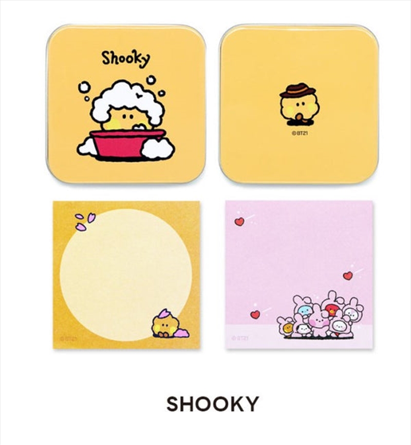 Tin Case Memo Pad: Shooky/Product Detail/Stationery