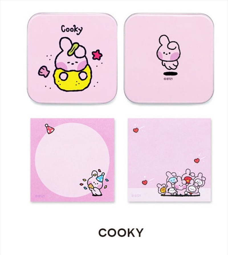 Tin Case Memo Pad: Cooky/Product Detail/Stationery