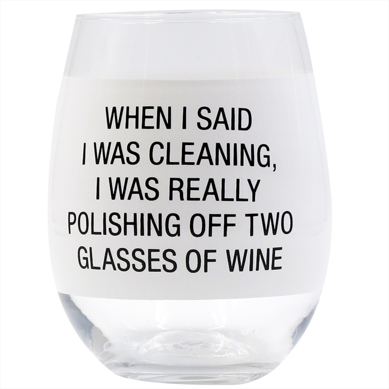 Wine Glass - Polishing Off (White)/Product Detail/Wine