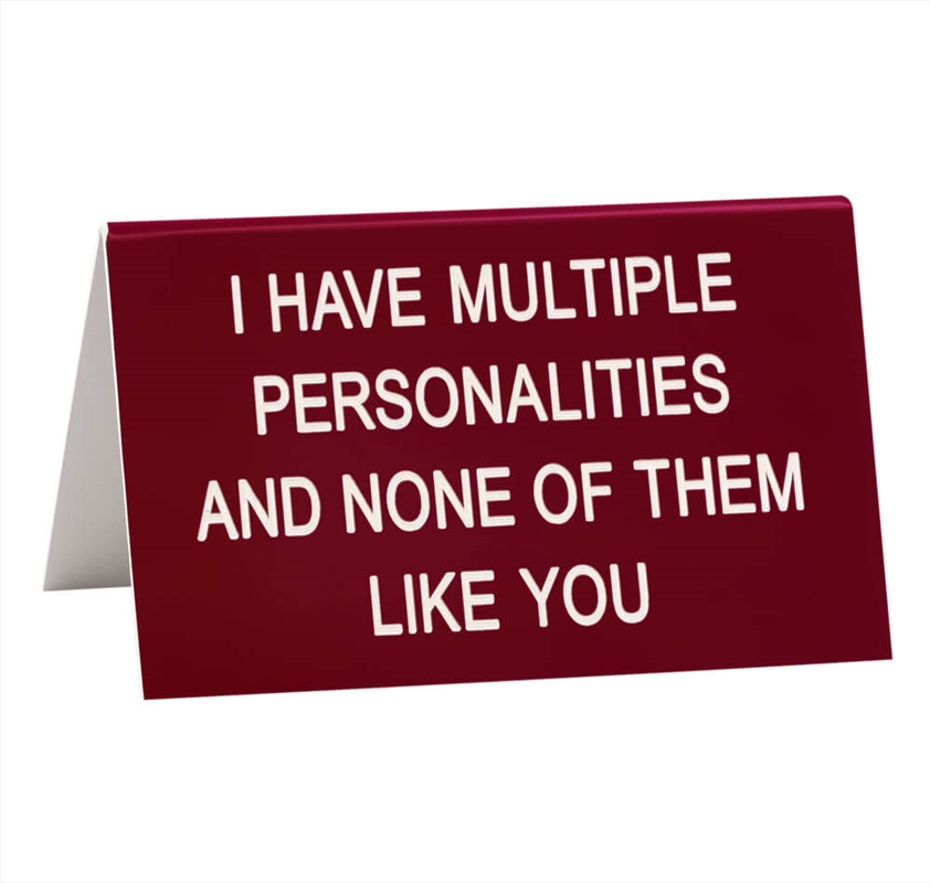 Desk Sign Large - Multiple Personalities/Product Detail/Posters & Prints