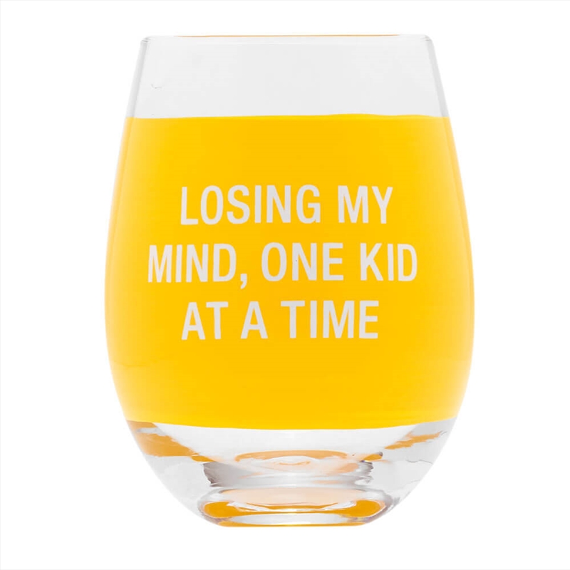 Wine Glass - Losing My Mind (Yellow)/Product Detail/Wine