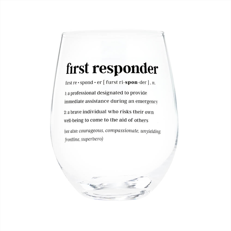 Defined Wine Glass - First Responder/Product Detail/Wine