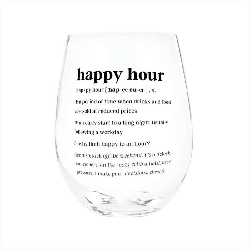 Defined Wine Glass - Happy Hour/Product Detail/Wine