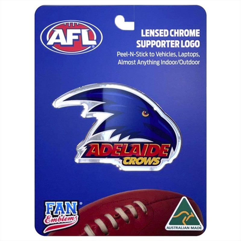 Fan Emblems Afl - Adelaide Crows Logo Decal/Product Detail/Buttons & Pins
