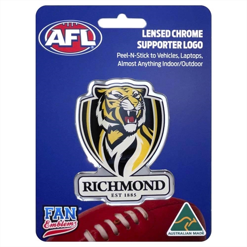 Fan Emblems Afl - Richmond Tigers Logo Decal/Product Detail/Buttons & Pins