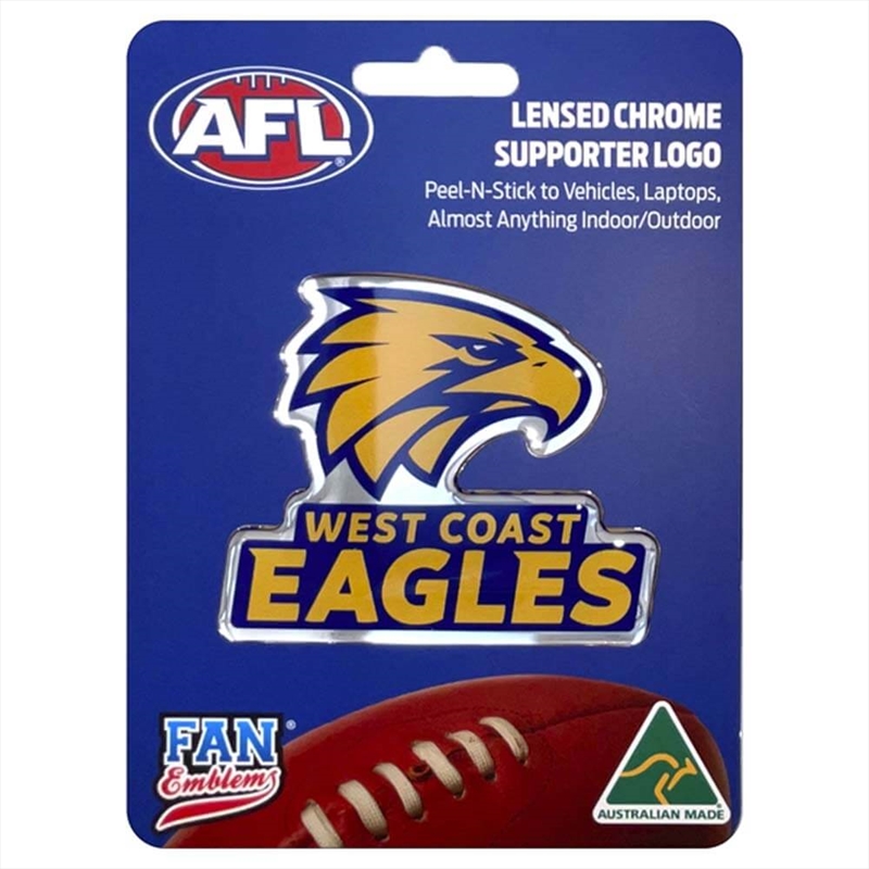 Fan Emblems Afl - West Coast Eagles Logo Decal/Product Detail/Buttons & Pins