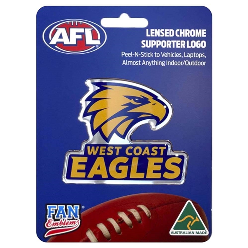 Fan Emblems Afl - West Coast Eagles Logo Decal/Product Detail/Buttons & Pins