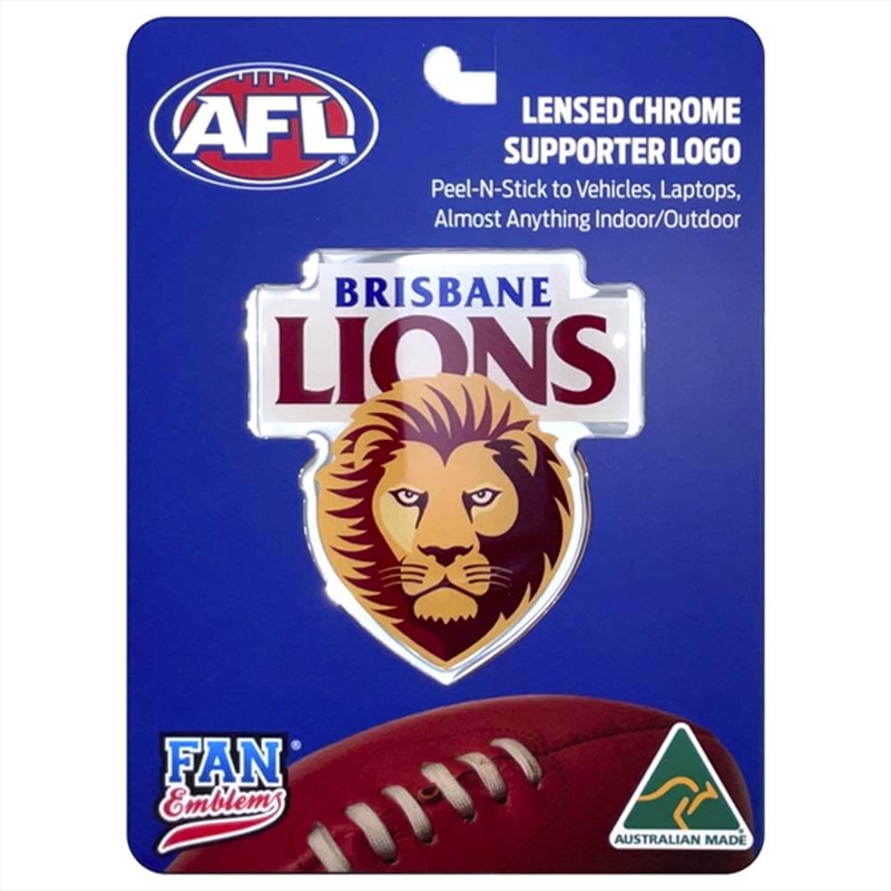 Fan Emblems Afl - Brisbane Lions Logo Decal/Product Detail/Buttons & Pins