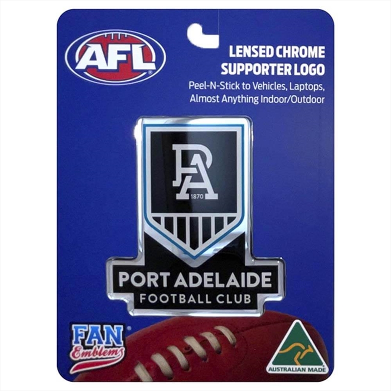 Fan Emblems Afl - Port Adelaide Logo Decal/Product Detail/Buttons & Pins