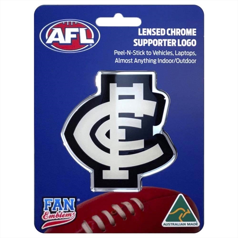 Fan Emblems Afl - Carlton Blues Logo Decal/Product Detail/Buttons & Pins