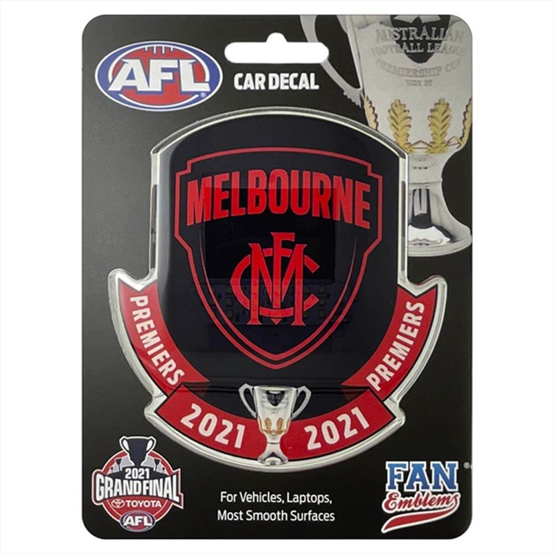 Fan Emblems Afl - Melbourne 2021 Premiership Logo Decal/Product Detail/Buttons & Pins