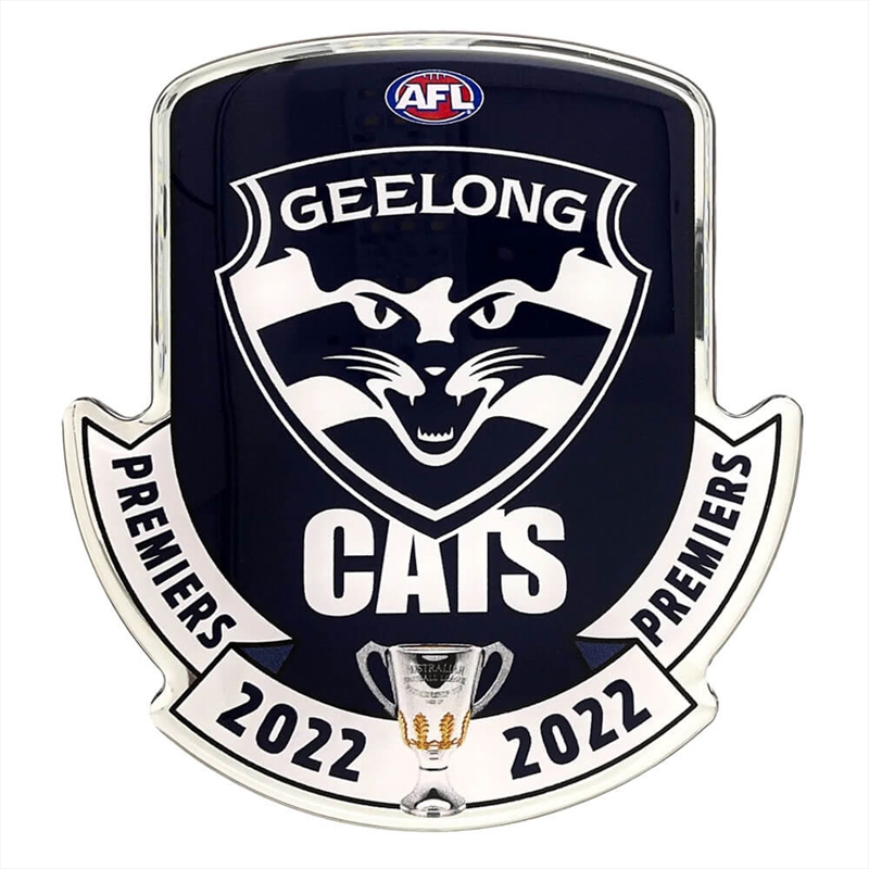 Fan Emblems Afl - Geelong 2022 Premiership Logo Decal/Product Detail/Buttons & Pins