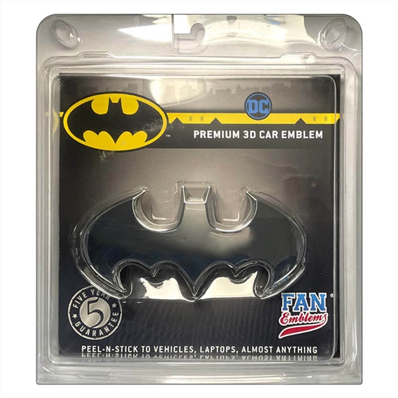 Fan Emblems Dc - Batman 3D Batwing Decal (Chrome)/Product Detail/Buttons & Pins
