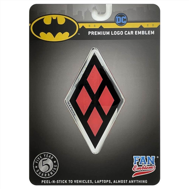 Fan Emblems Dc - Harley Quinn Logo Decal/Product Detail/Buttons & Pins