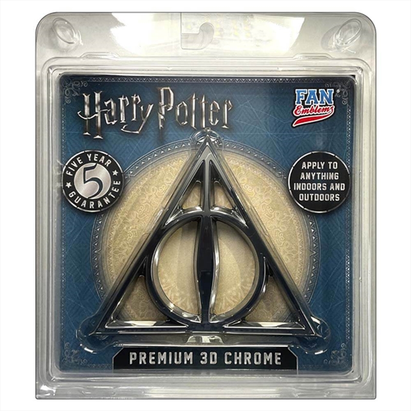 Fan Emblems Harry Potter - Deathly Hallows 3D Decal (Chrome)/Product Detail/Buttons & Pins