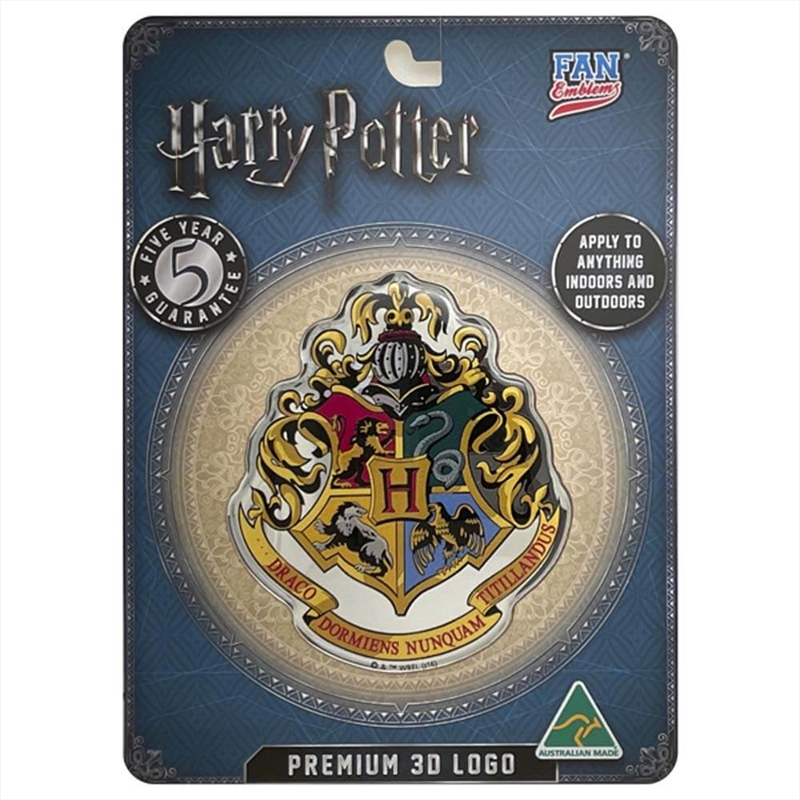 Fan Emblems Harry Potter - Hogwarts Crest Logo Decal/Product Detail/Buttons & Pins