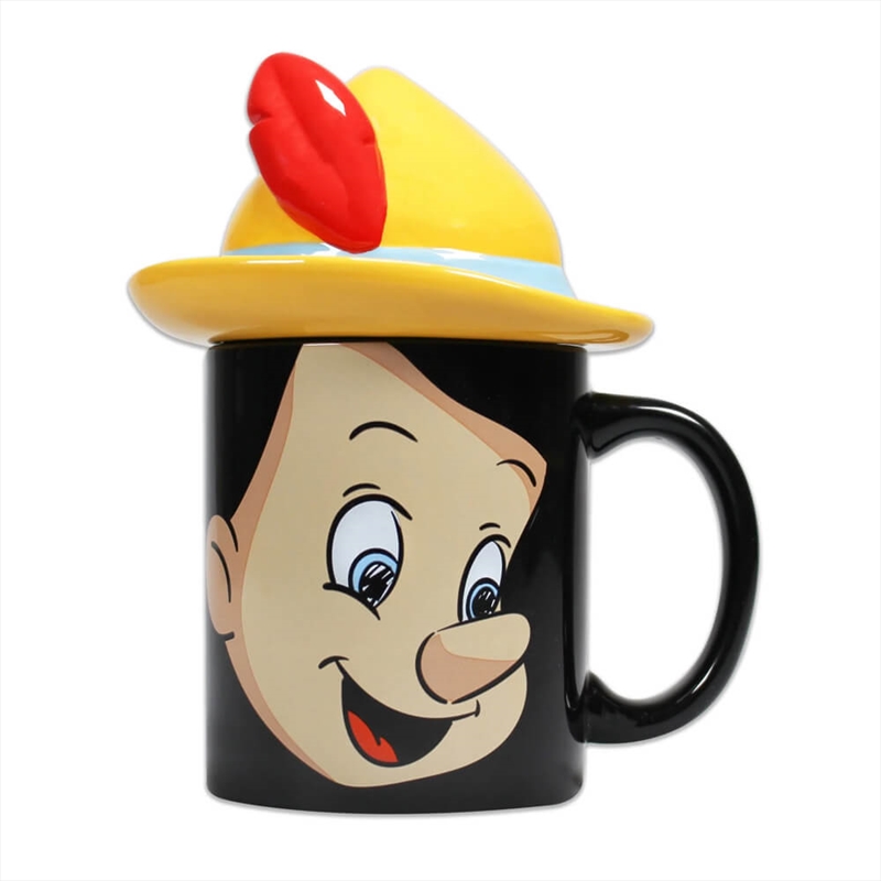 Disney Shaped Mug With Lid - Pinocchio/Product Detail/Mugs