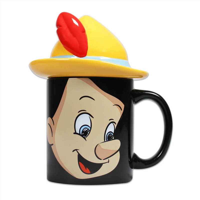 Disney Shaped Mug With Lid - Pinocchio/Product Detail/Mugs