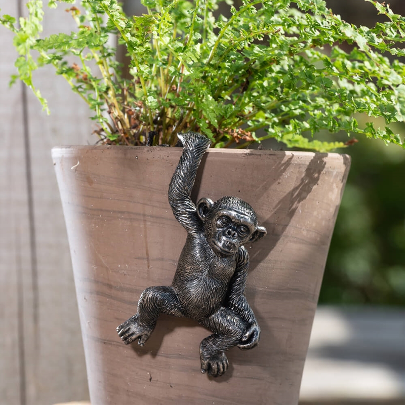 Pot Buddies - Antique Bronze Chimpanzee/Product Detail/Decor