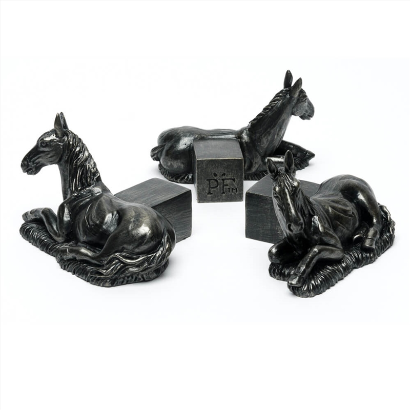 Potty Feet - Antique Bronze Horse Laying (Set Of 3)/Product Detail/Decor