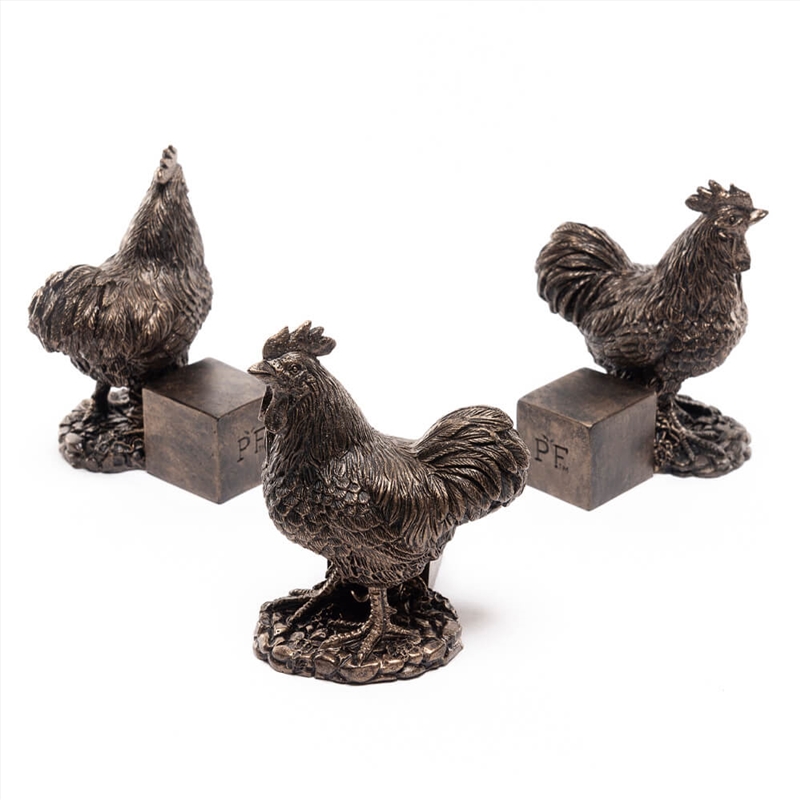 Potty Feet - Antique Bronze Chicken (Set Of 3)/Product Detail/Decor