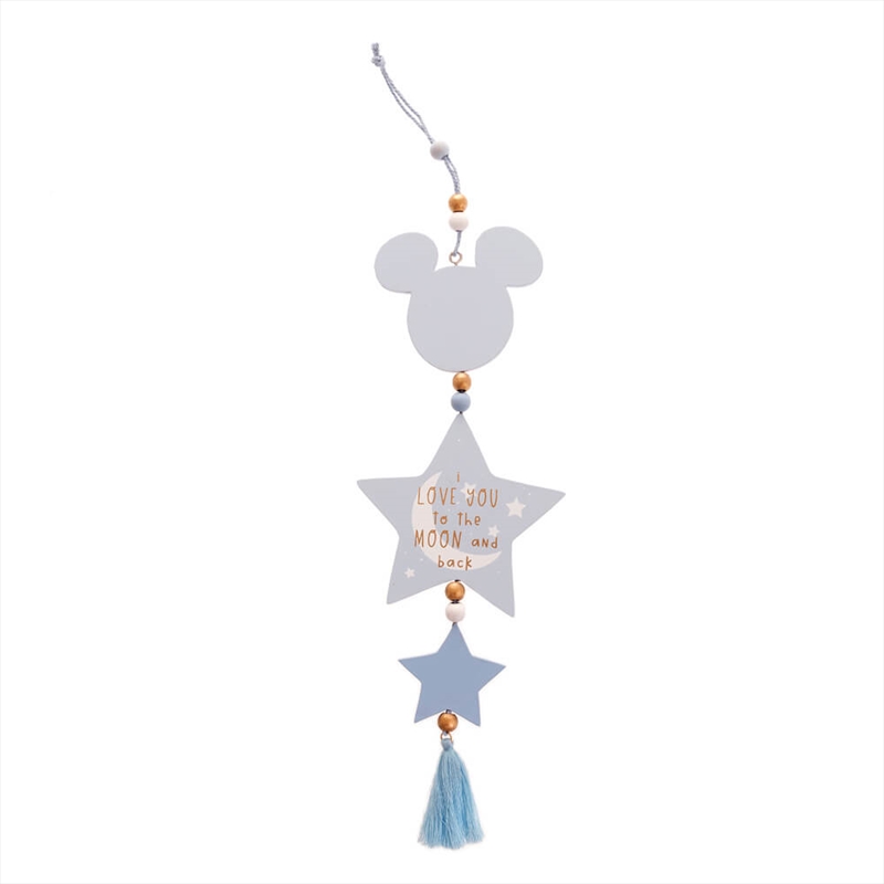 Hanging Plaque - Mickey Mouse Love You To The Moon/Product Detail/Posters & Prints